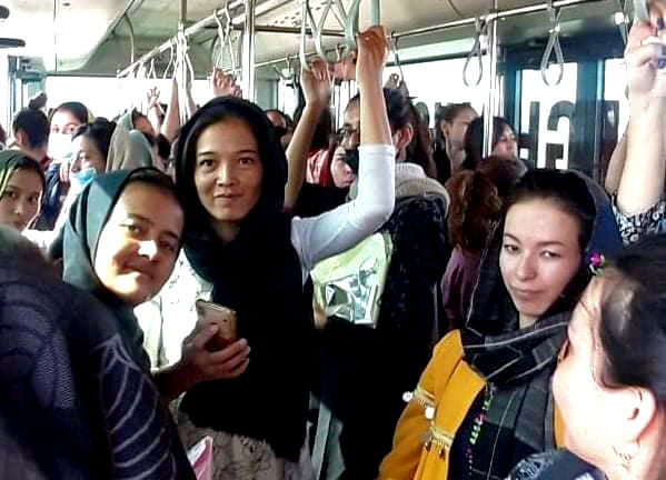 On the bus